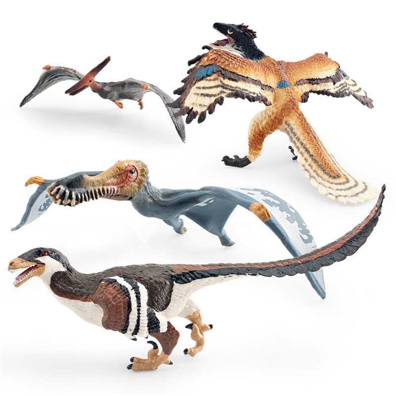 Cross-border simulation Jurassic dinosaur model ancient magic pterosaurus small ancestor bird dinosaur Dragon desktop static decoration toy