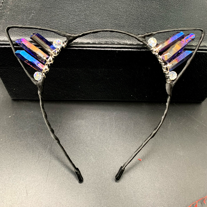 Fashion Style Fashion Cat Ears Natural Crystal Hair Band Holiday Party Supplies Party Accessories