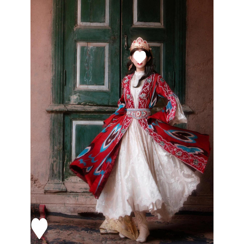 Xinjiang Girl's Ethnic Clothing, Uyghur Princess, Western Style Photography, Travel Photography Clothing, Kashgar Princess Photo Clothing