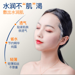 蚕糸圧縮マスク 薄くてフィット感抜群 美容院・スパ専用 ウェットパック 保湿 使い捨て 即納 卸売 スキンケア