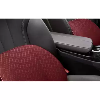 neck pillow, car accessories, memory: Waist support - burgundy-mesh-memory-foam-lumbar-support-cushions-1-pair-universal
