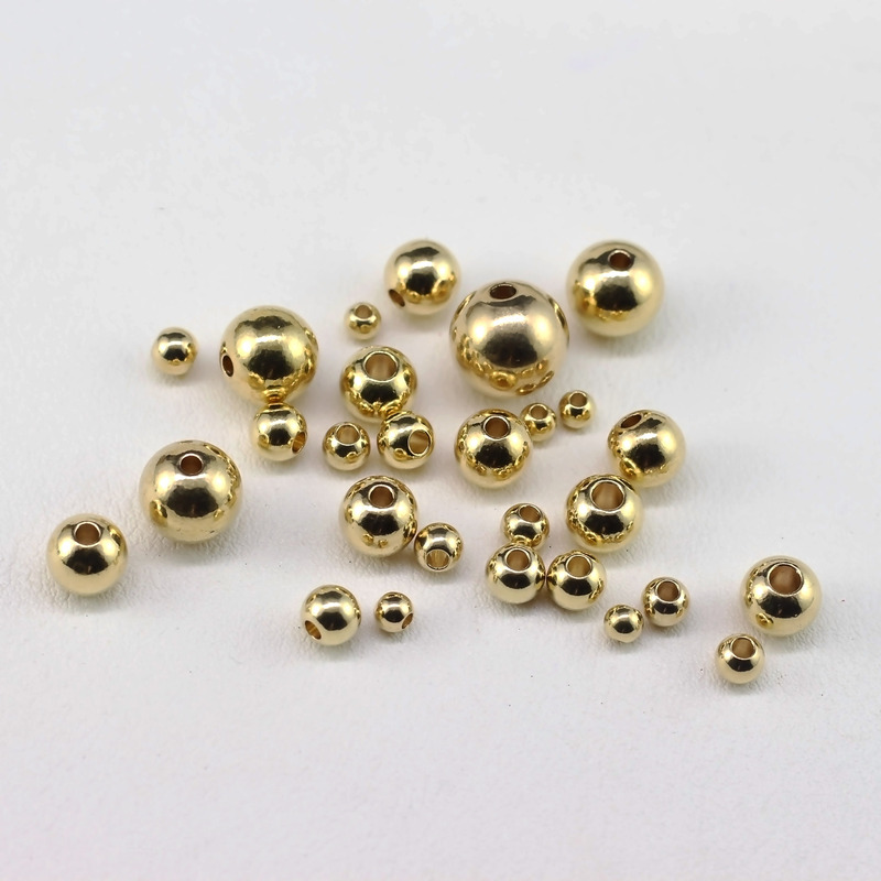 DIY Jewelry Polished Brass Solid Round Beads Straight Hole Spacer Beads Copper Beads Handmade Bird Keychain Accessories DIY Jewelry Polished Brass Solid Round Beads Straight Hole Spacer Beads Copper Beads Handmade Bird Keychain Accessories