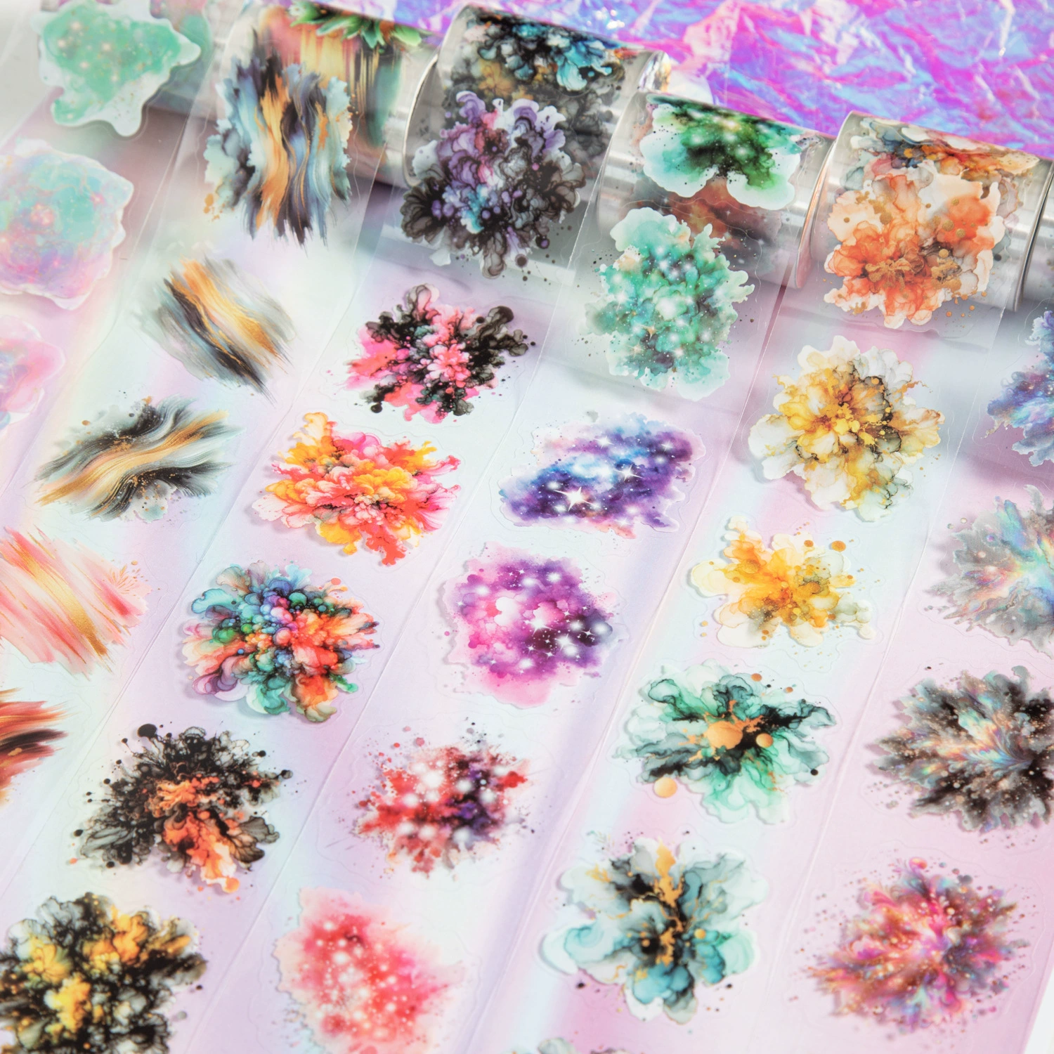 Прекрасный день ПЭТ-лента, окрашенная в цвет Xinghe серии акварельных моделей для резки ручных счетов, декоративные материалы, наклейки 6 моделей