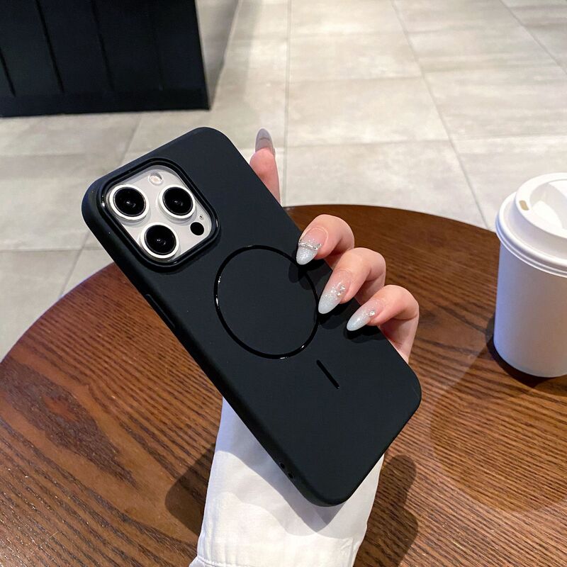简约细圈磁吸苹果手机壳适用iPhone16promax小众小米15高级保护套|undefined