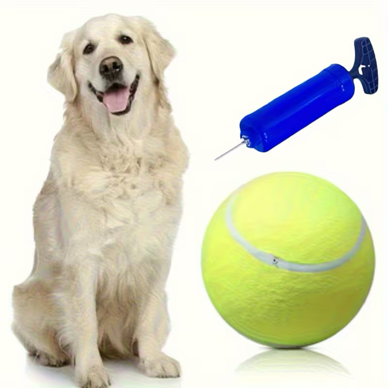24cm Pet Tennis Ball 9.5inch Giant Dog Toy Ball with Pump, Event Gift Ball, Dropshipping Available