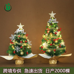 アマゾンは小型ミニクリスマスツリーセットのデスクトップ装飾品メーカーがクリスマスツリーの材料バッグを直接販売している