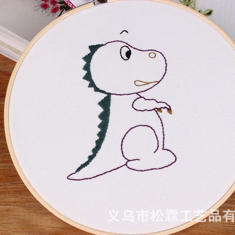 DIY manual bordado kit material paquete europeo de dibujos animados animal principiante kindergarten formación enseñanza