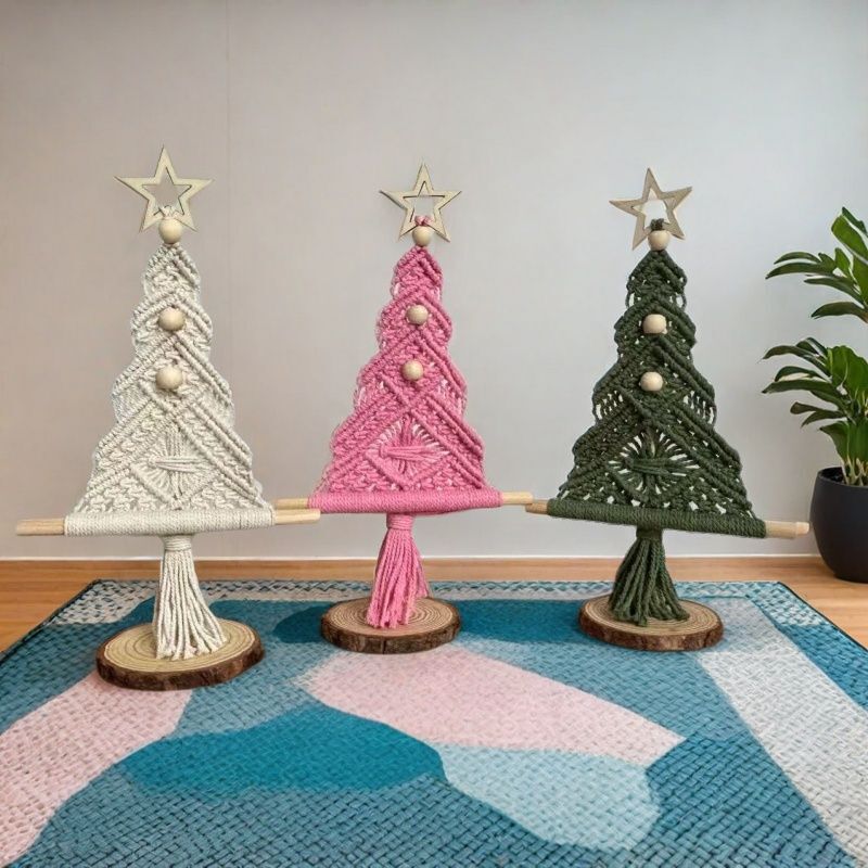 国境を越えたアマゾン北欧手織りクリスマスツリーオーナメントデスクトップボヘミアン壁掛けクリスマスデコレーション|undefined