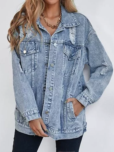 (Cross-border trading), big denim jacket
