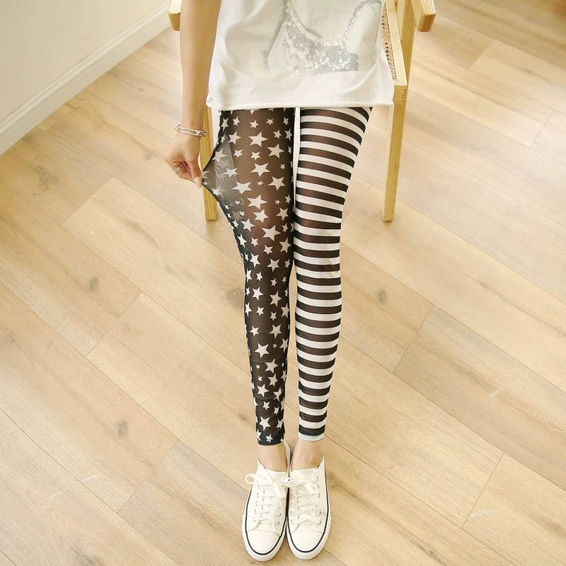 Лет leggings сверхтонкие летом, шёлковые брюки, облегающие