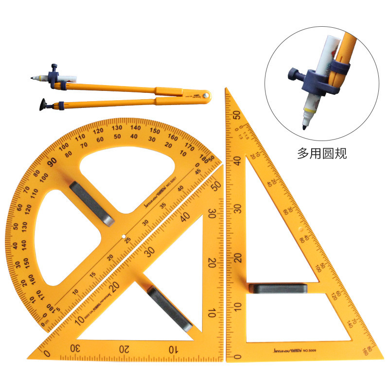 教師用定規、教育用デモンストレーション分度器、定規、磁気三角定規、コンパス、製図セットツール|undefined