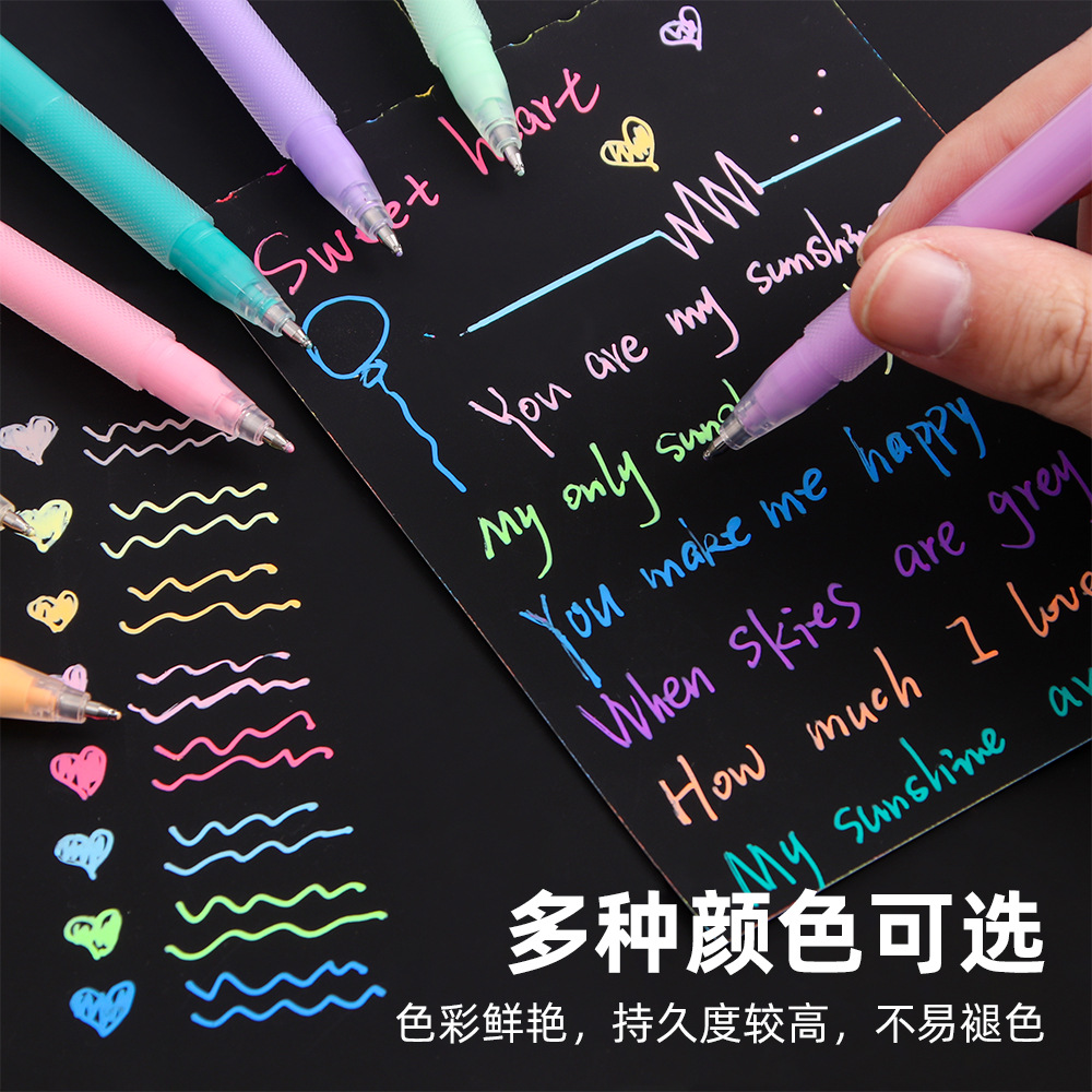 Nuevo tipo de tinta de agua de gran capacidad para estudiantes de graffiti especial color trazado puntero flash puntero destacado papelería al por mayor