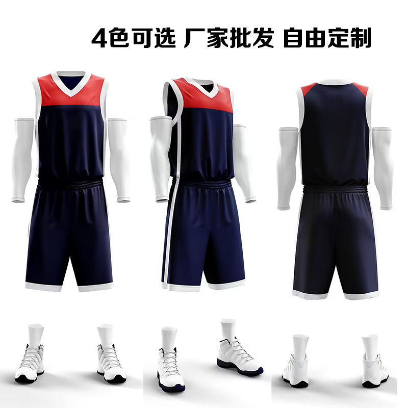 Speed wholesale junior training camp team uniform male and female students competition team uniform cross-border children's Jersey basketball uniform suit