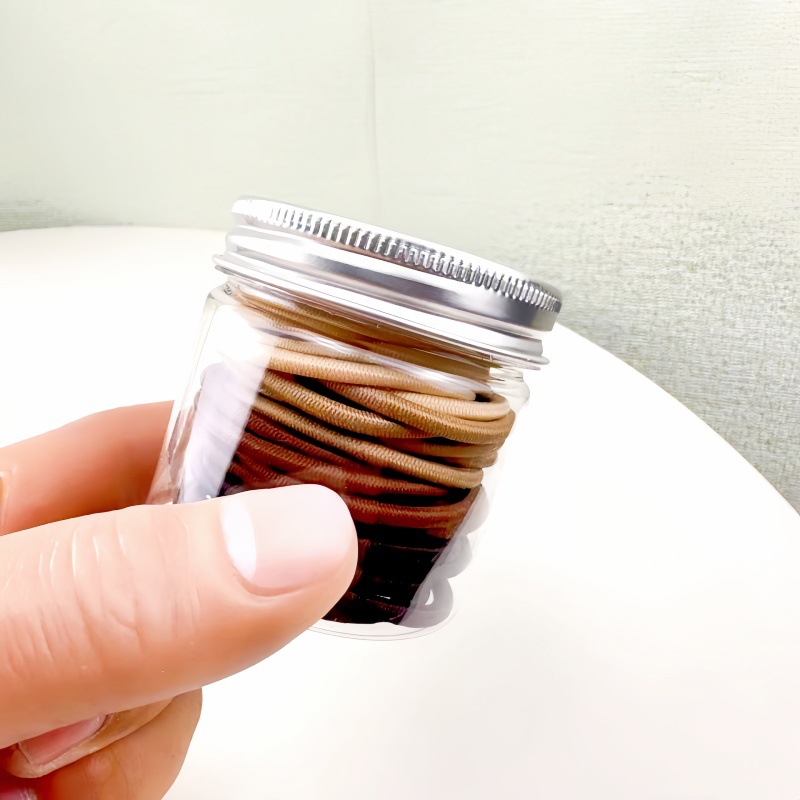 30 piezas de alta elasticidad otoño invierno fundación sin costura correa gruesa no daña el cabello de niños adultos atado alta cola de caballo gran anillo cabello