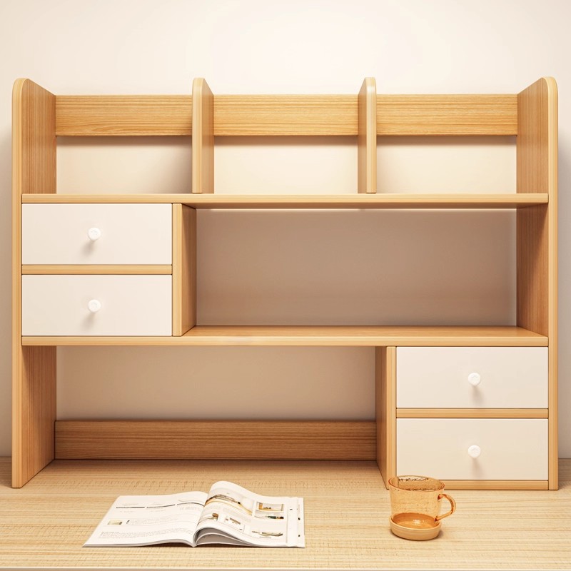 Estantería de escritorio hogar estudiante dormitorio Escritorio de almacenamiento artefacto creativo pequeño estante estantería estante de almacenamiento de escritorio