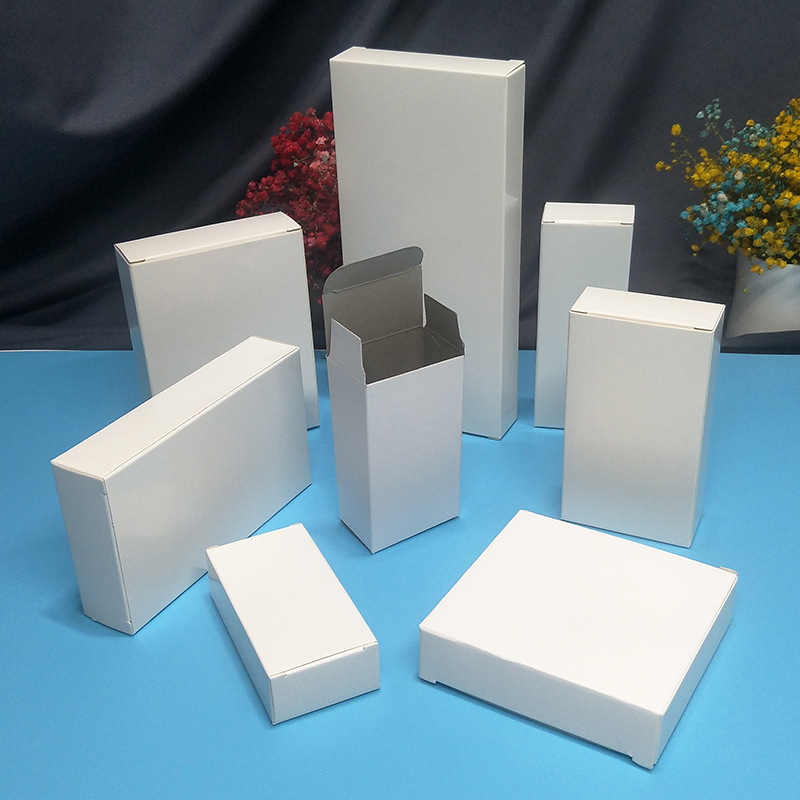 现货长方形小白盒包装盒五金三层瓦楞白盒子空白卡纸盒批发