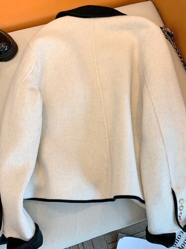 French-style cashmere wool coat for women, new petite wool overcoat, versatile top