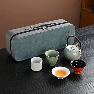 五大名窑茶具套装宋时风雅汝窑西施壶壶茶杯套装功夫泡茶壶伴手礼