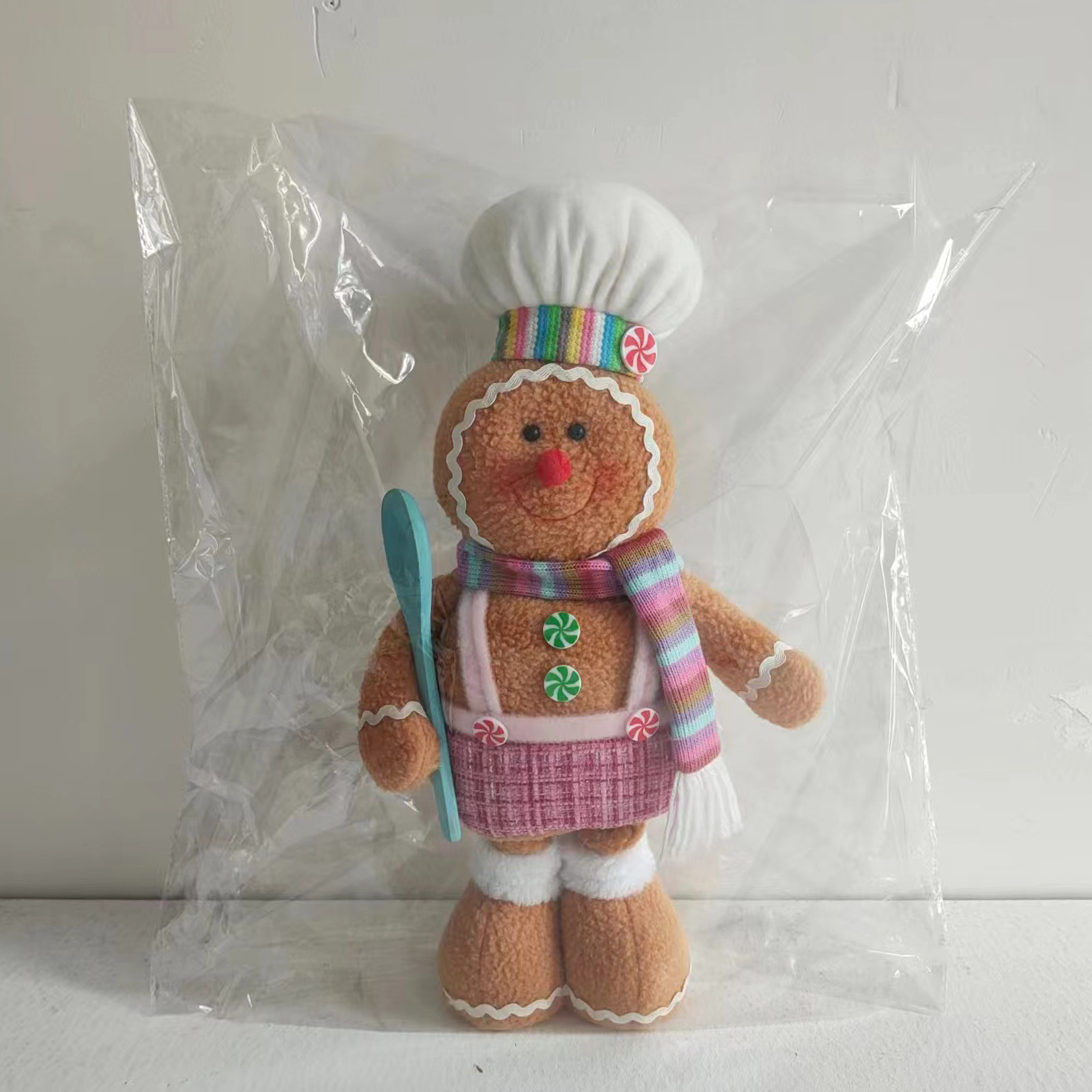 1258g Weight Ornaments Home Textiles & Decor Type Doll Event & Party Supplies 1 Piece Quantity Party, Festival Occasion Polyester Material Christmas Festival Gingerbread Pattern Cute Style Christmas Cute Gingerbread Polyester Party Festival Doll 10