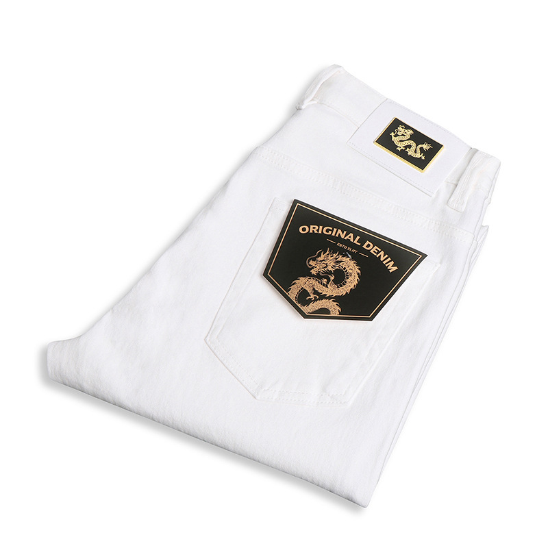 Various Lengths Available 8800-2 Spring and Summer Small Men's Clothing Large White Cow Three-Proof Fabric