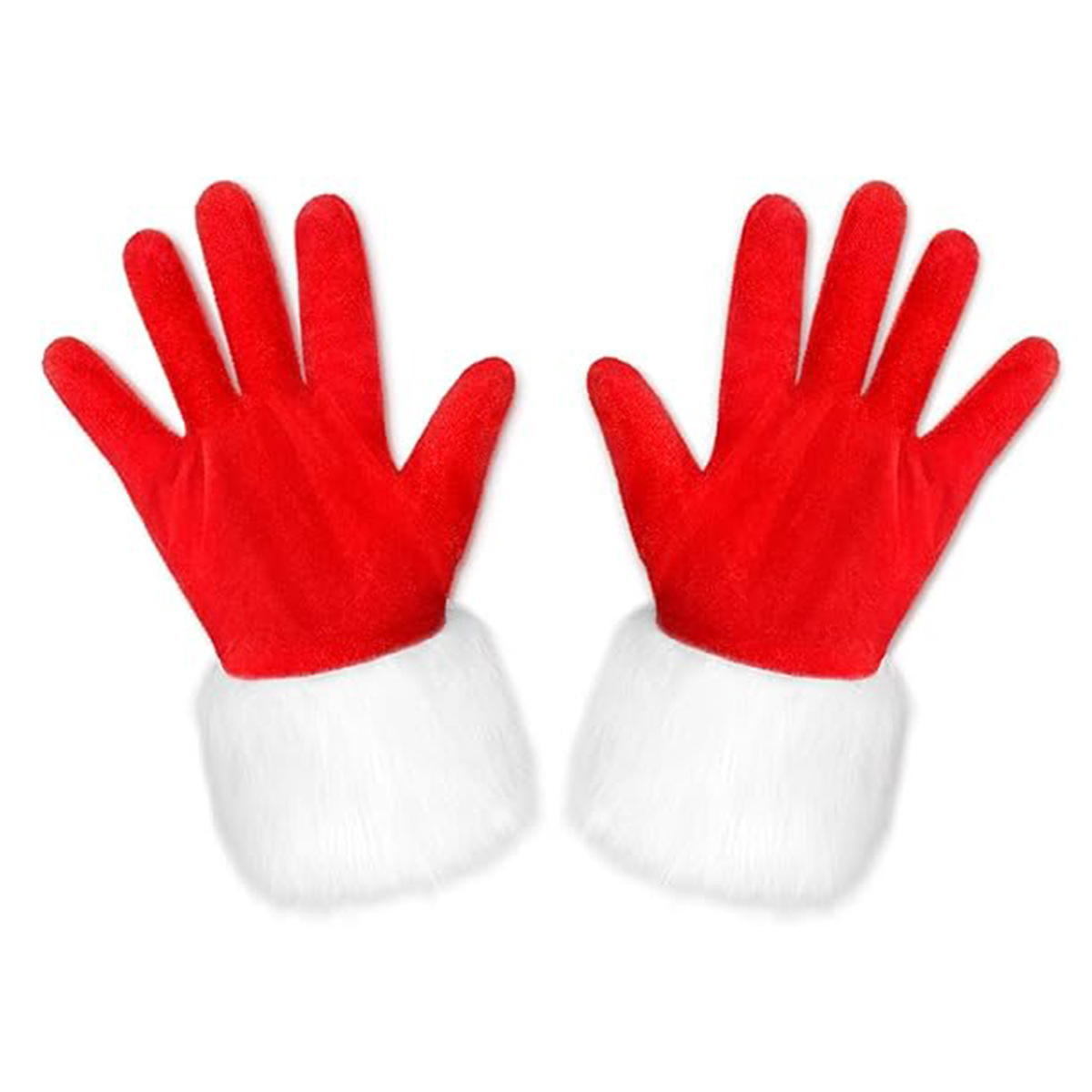 Guantes de Navidad corto de terciopelo dorado guantes rojos guantes de Navidad decoraciones de mujeres