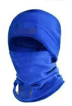 Sports neck warmer set, travel velvet-lined polar fleece, windproof demi-season, neck protection