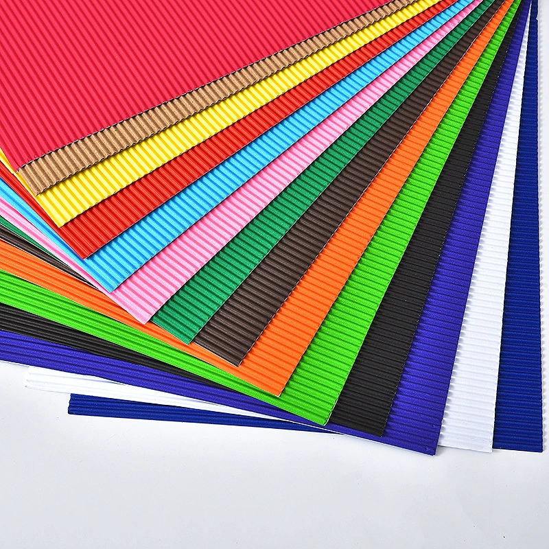 Прямые продажи с фабрики, красочная гофрированная бумага, 10, разноцветная смешанная распродажа А4, детская модель ручной работы для детского сада, бумажная форма «сделай сам»