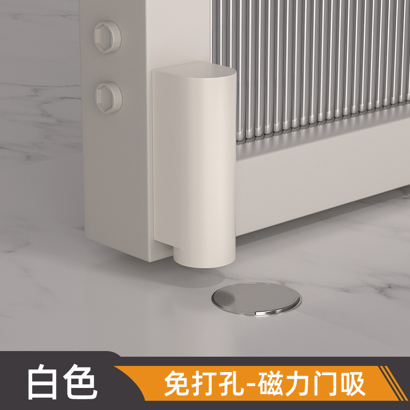 浴室ガラスドア防風目に見えない超薄型固定具フロア吸盤ドア吸盤パンチフリー新しい非常に狭いフレーム衝突防止|undefined