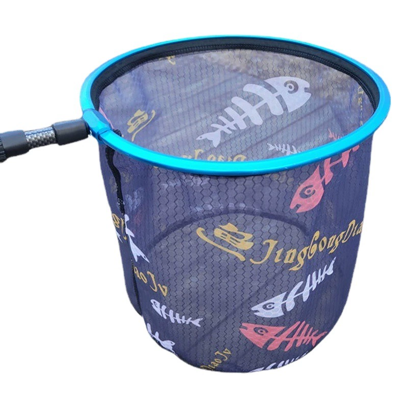 Головка рыболовной сети из алюминиевого сплава дикая Рыбалка Черная яма углубление рыболовной сети телескопическое позиционирование анти-подвесная Нижняя сумка для рыболовной сети Аксессуары для рыболовных снастей