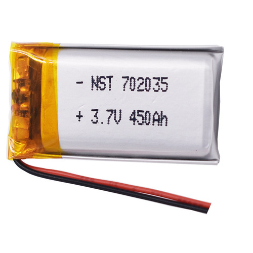 3.7V polymer lithium battery 702035 450mah Bluetooth electronic scale translator reading pen rechargeable battery