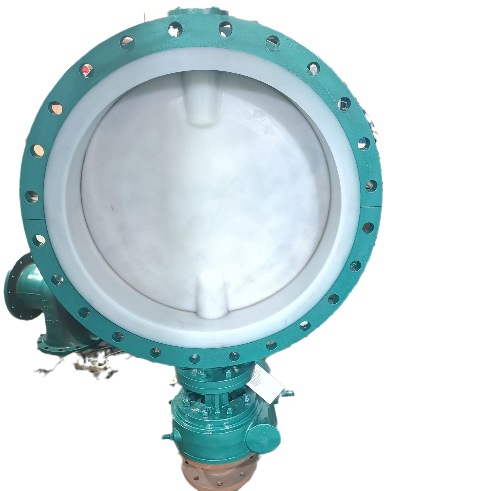 D641F46-16C 气动衬氟法兰蝶阀尺寸参数