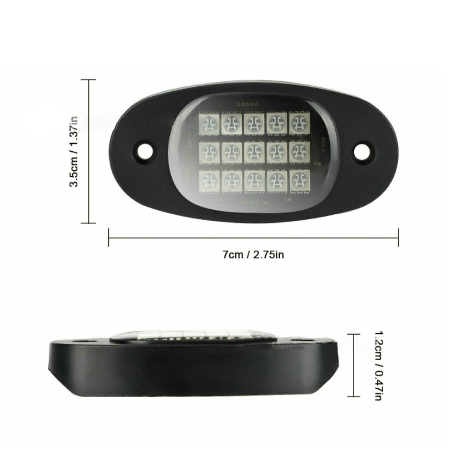 Un remolque de ocho luces de chasis tres modos de control de luces de chasis RBG un remolque de ocho luces de chasis RBG atmósfera cubierta control Bluetooth