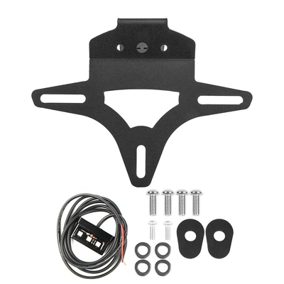 Suitable for Kawasaki 890 DUKE / R 20 motorcycle modified short tail license plate frame license plate frame (License plate holder/license plate holder)