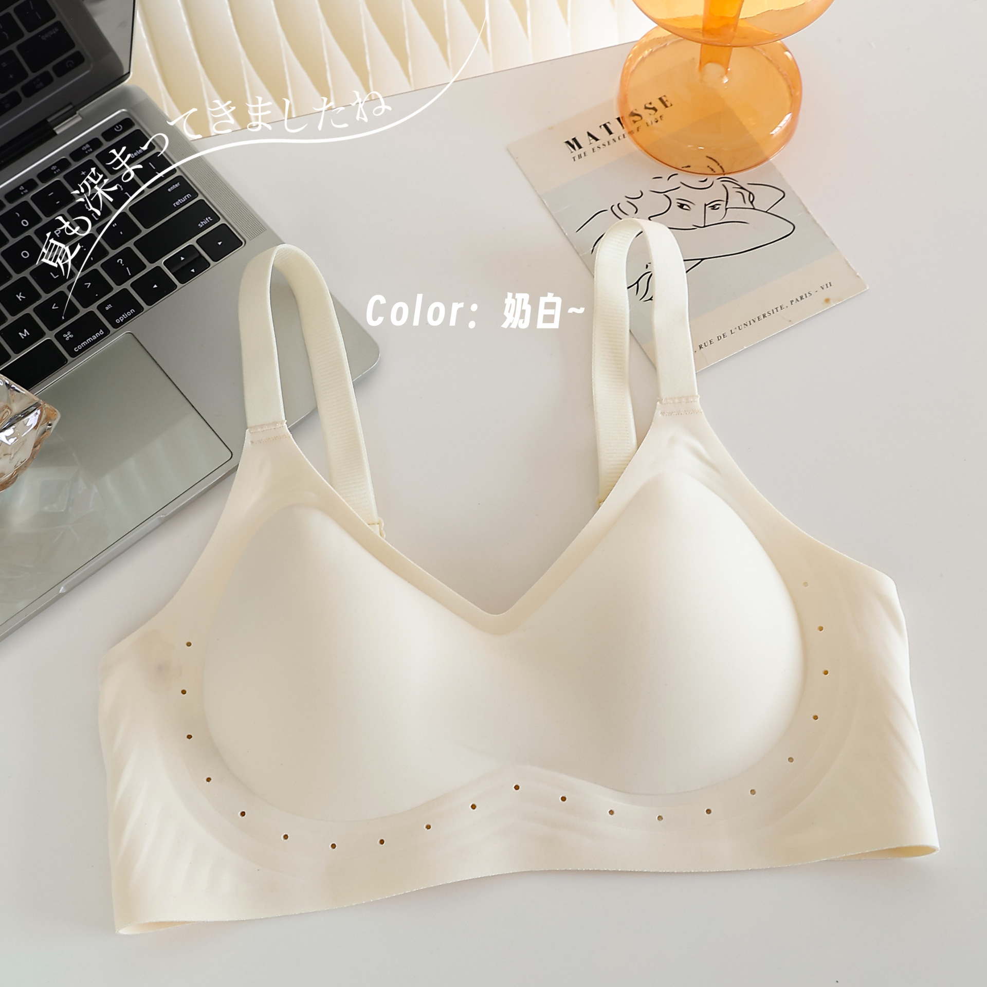 La nueva ropa interior integral 8099 ventilada y cómoda para protegerse de la caída se reúne sin marcas sin anillo de acero.