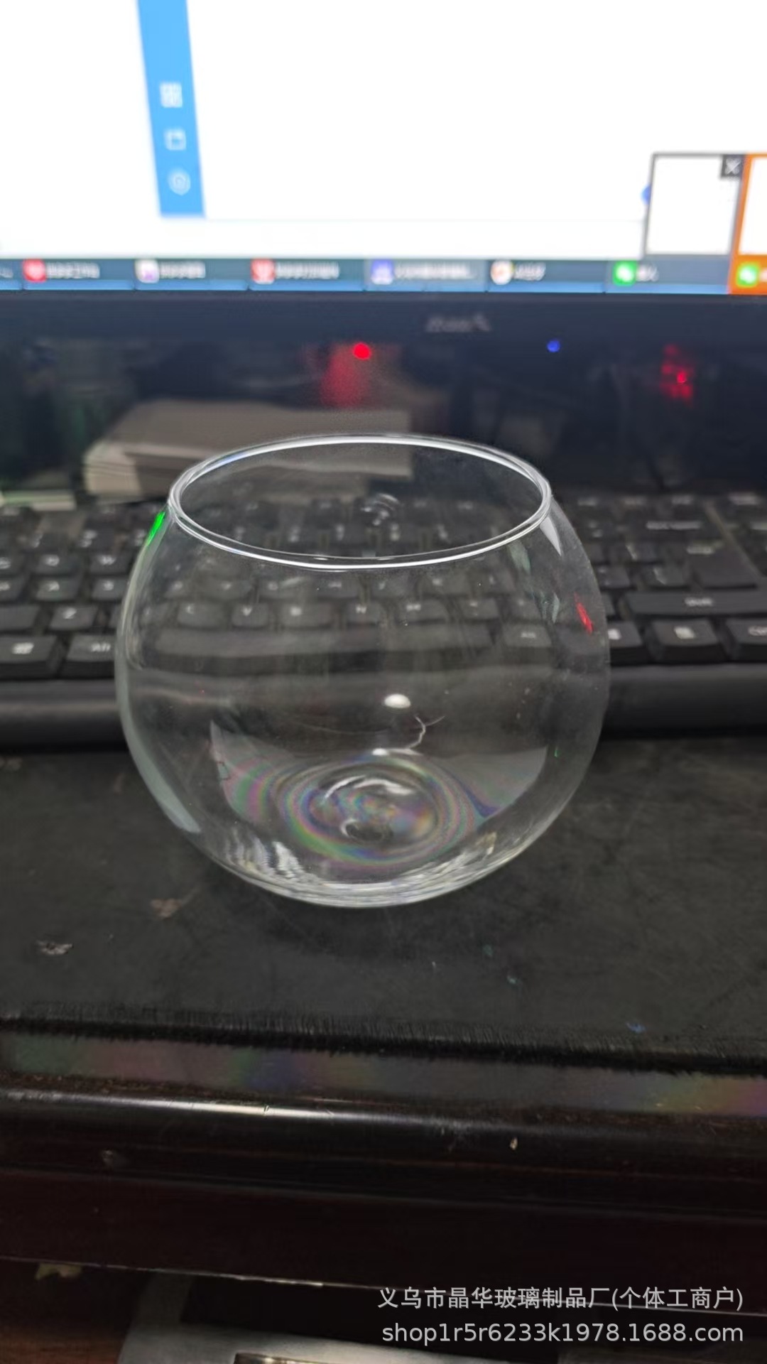 Taza esférica transparente taza huevo taza vela taza vacía taza esférica de vidrio estallado vasos de vidrio hidropónicos domésticos