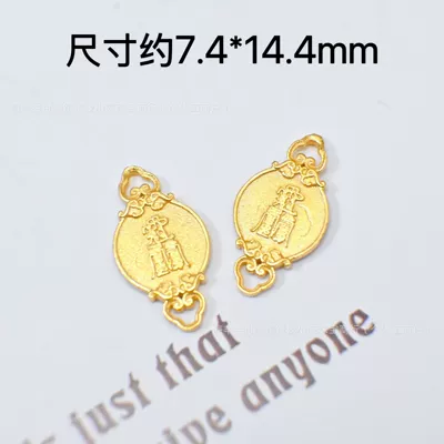 Zərgərlik ara hissələri — Silver Ancient Gold Color-Preserving DIY - double-eared-tai-sui-talisman