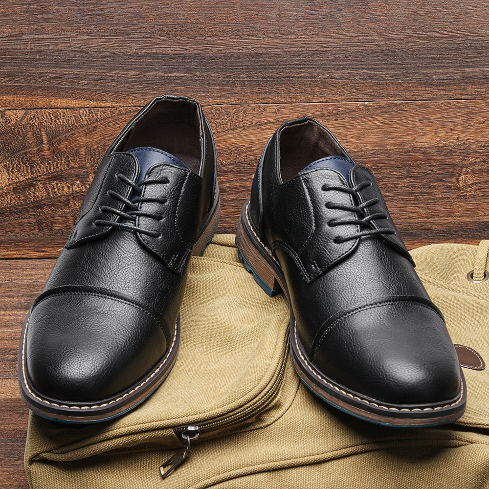Мужские деловые кожаные туфли больших размеров, ретро-кэжуал, летняя мода, повседневная обувь для мужчин