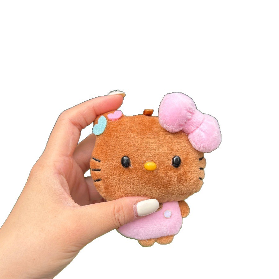 리본 고양이 봉제인형 키링 10cm 가방 장식