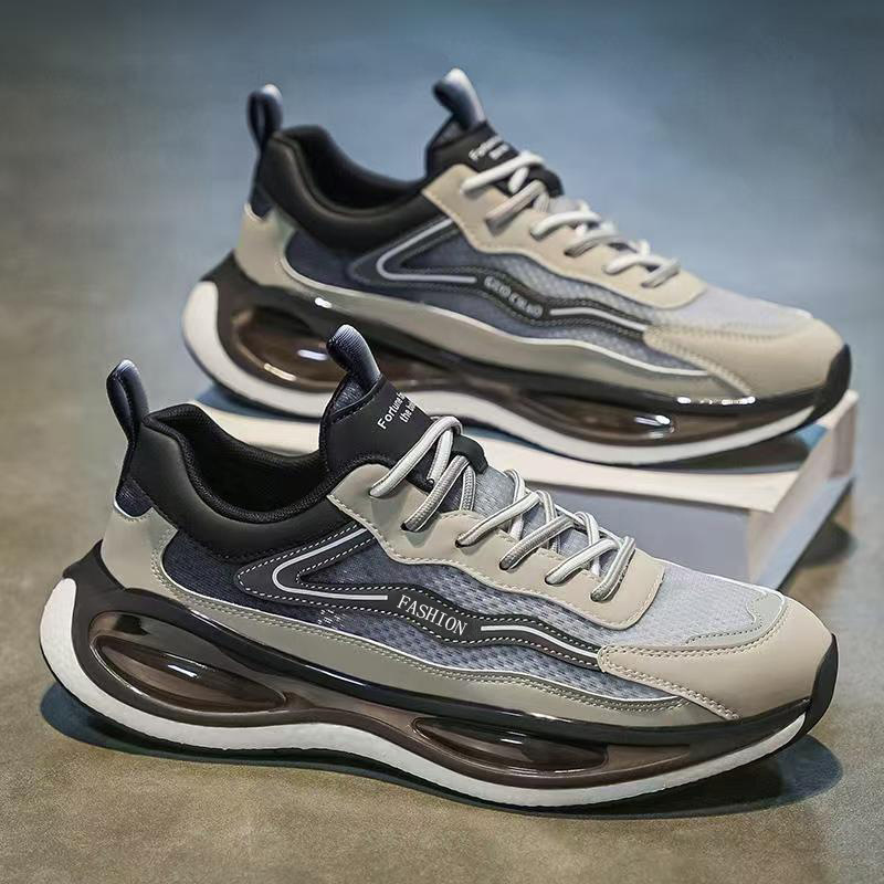 Men's Shoes, Versatile Casual Running Sneakers for Teenagers and Students in Winter, Ultra-Light Air Cushion, Shock-Absorbing, Non-Slip, Soft-Soled Running Shoes