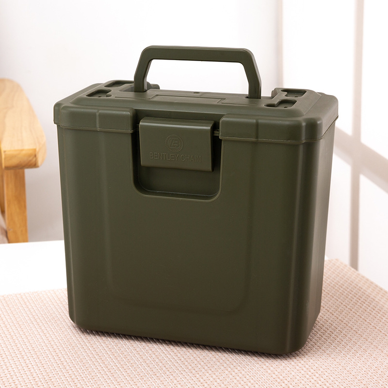 长方形塑料密封多功能手提箱方便卡扣设计收纳箱储物箱
