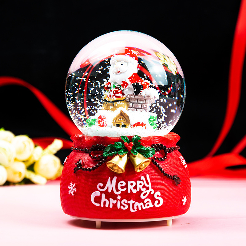 Christmas Dream Crystal Ball Ornaments Music Box Music Box Little Girl Princess Children Girl Birthday Gift