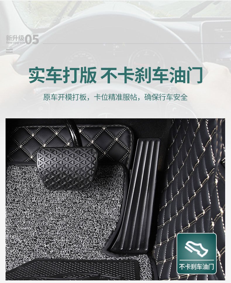 Suitable for Ford Explorer Car Floor Mats, Carpet Interior Accessories, Wire Loop Car Floor Mats