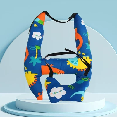 Headrest, Car Headrest, Children's Sleeping - blue-dinosaur-neck-pillow