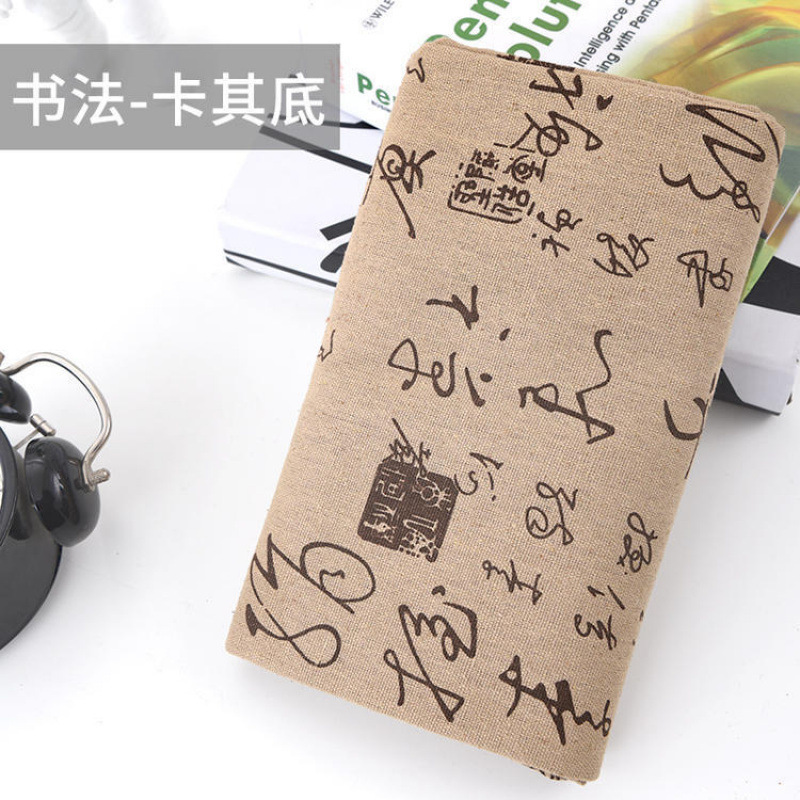 高級古代風書道テーブルクロス、中国風デスククロス、プリント綿麻カスタムメイド|undefined