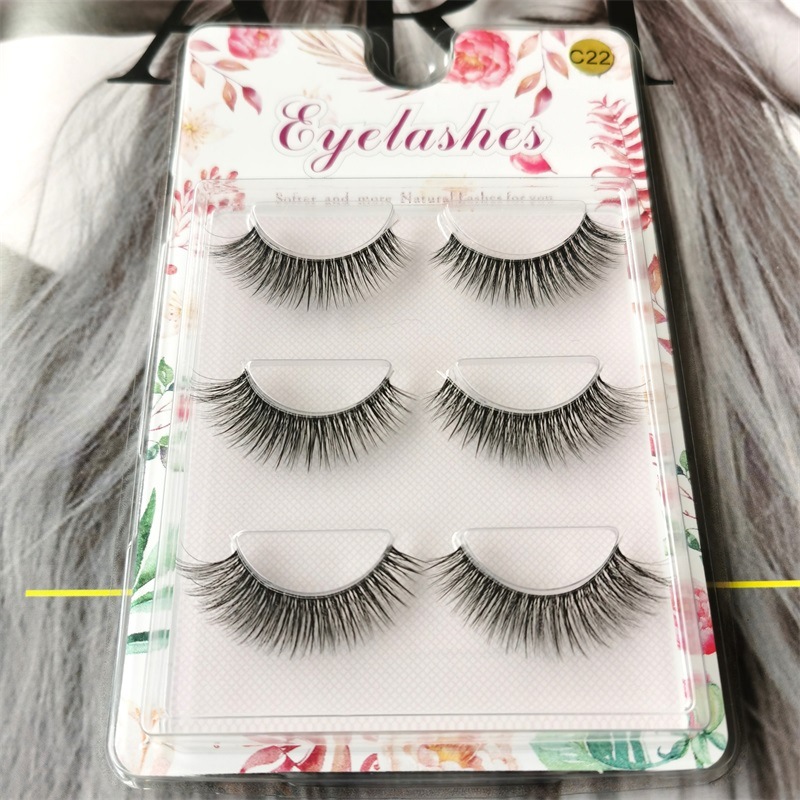 52g Weight False Eyelashes Makeup Tools Types 1 Set Quantity High-Grade Fiber Material Solid Color Pattern Classic Style Style Classic Style Solid Color High-Grade Fiber False Eyelashes 1 Set 无