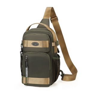 Cross-Border Men's Chest Bag, Large-Capacity Waist Bag, Cycling Hiking Bag, Shoulder Bag, Crossbody Bag, Handbag, Outdoor Mountaineering Bag