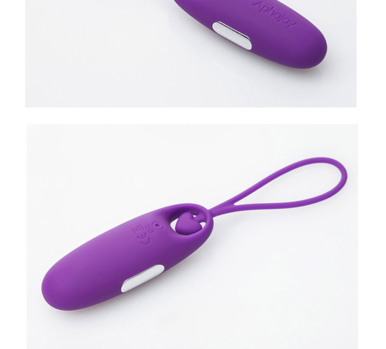 Yuejiaren Remote-Control Vibrating Egg with Silicone Body and Purple Finish — detail image 3
