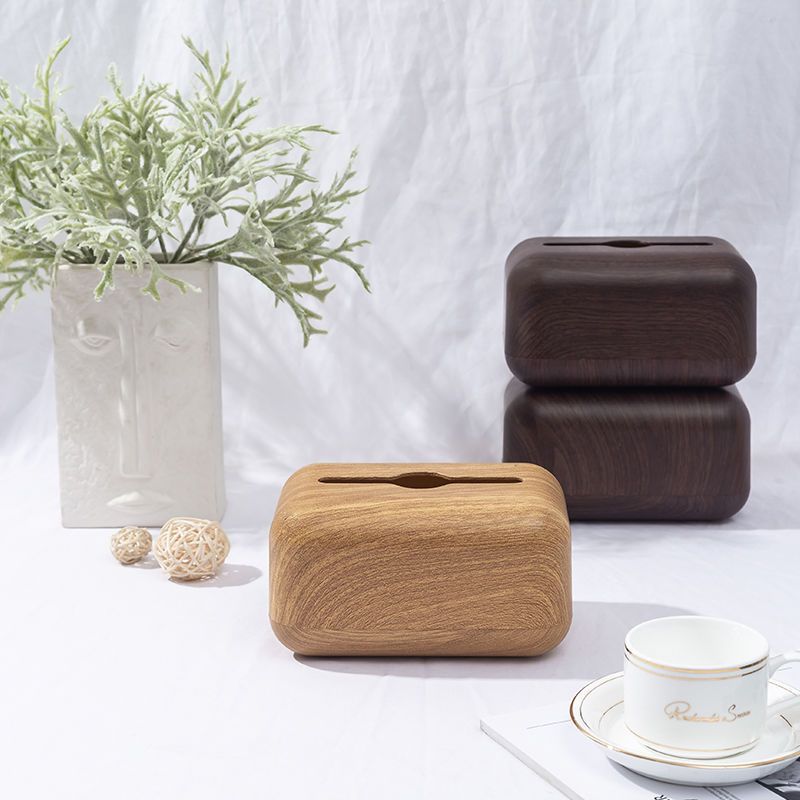 创意实木收纳盒纸巾盒轻奢木质客厅茶几桌面抽纸盒客厅木质抽纸盒