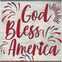 亚马逊爆款旗帜上帝保佑美国双面星星旗独立日院子户外装饰花园旗