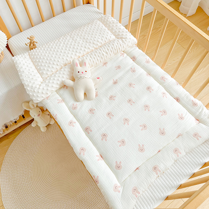 Pink Rabbit crepe cotton bed mattress